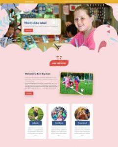 Our New Free Bootstrap Template for Your Play School