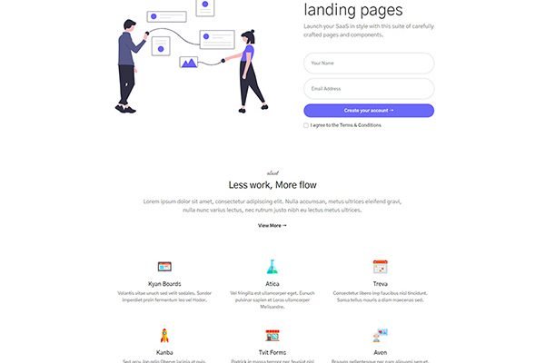 Free bootstrap landing page for any purpose