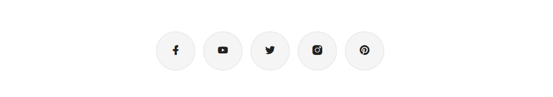 bootstrap circular social media icons