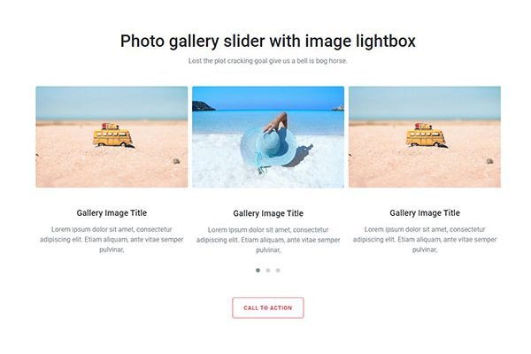 Download free three column bootstrap photo gallery snipp