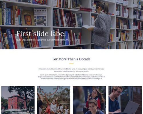 New Education Website Template for Your Next Website