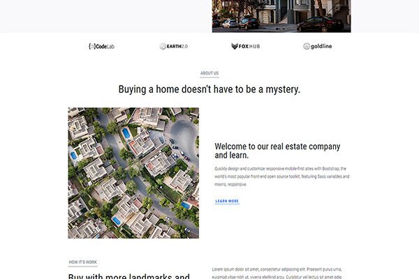 Free Best Real Estate Website Template