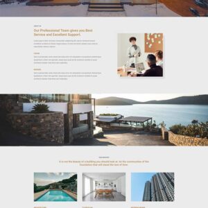 architect or interior website template